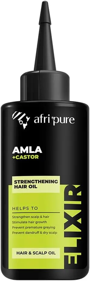 Afri Pure Amla & Castor Strengthening Hair Oil (100Ml) 1
