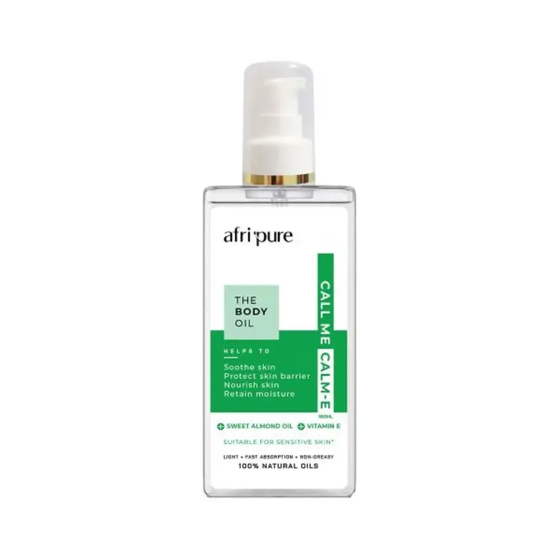 Afri Pure Call Me Calm-E Soothing Body Oil With Sweet Almond & Vitamin E (180Ml) 1