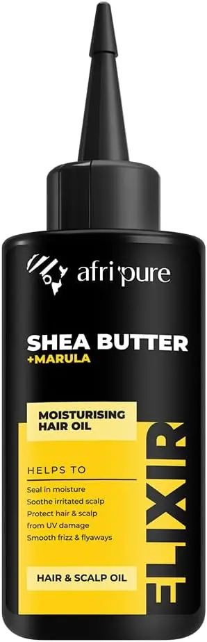 Afri Pure Shea Butter And Marula Nourishing Hair Oil (100Ml) 1