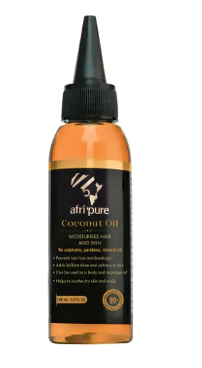 Afri Pure Virgin Coconut Oil – 100Ml Multipurpose Hydrating Oil For Hair, Skin & Body 1