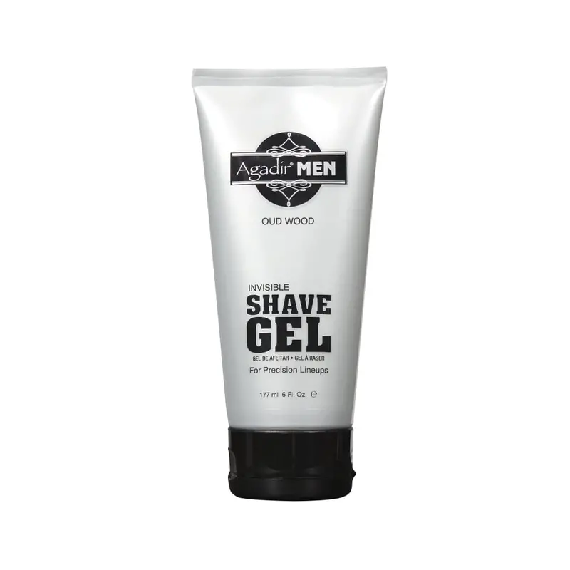 Agadir Men Invisible Shave Gel – Cooling, Non-Sticky Formula (6 Fl Oz) 1