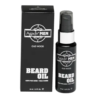 Agadir Men Oud Wood Beard Oil – Nourishing & Fragrant (1.5 Fl Oz) 1