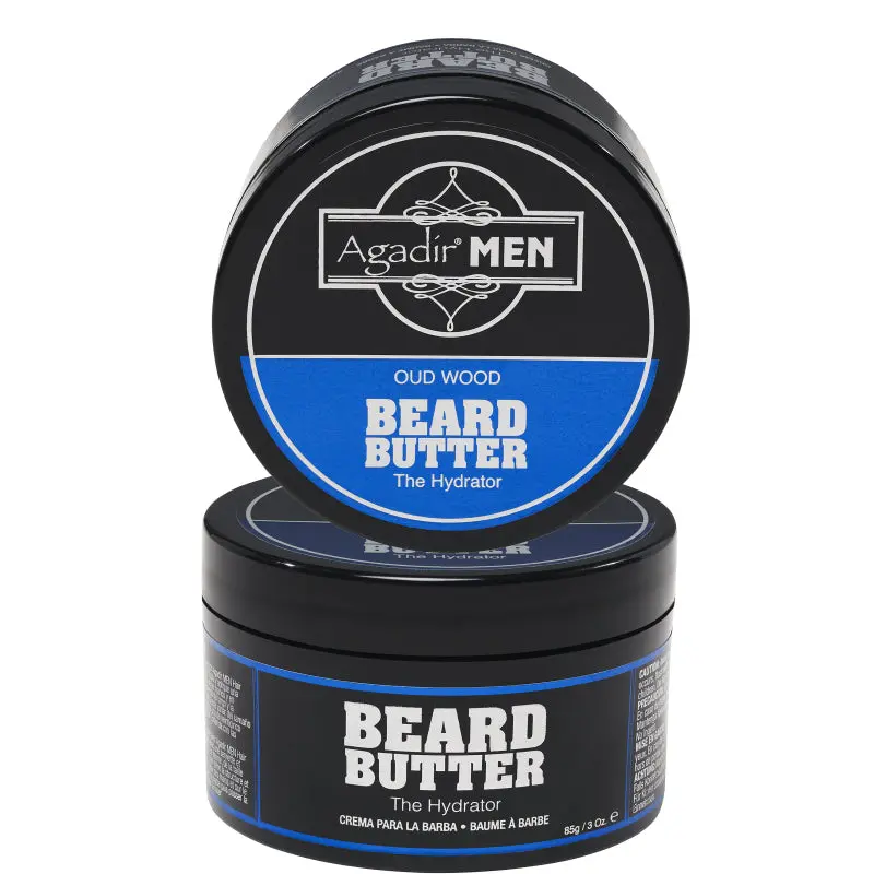 Agadir Men Oud Wood Hydrating Beard Butter – Softening & Taming (3 Oz) 1