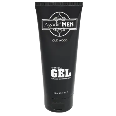 Agadir Men’S Firm Hold Styling Gel – Oud Wood Scented Formula (6.7 Oz) 1