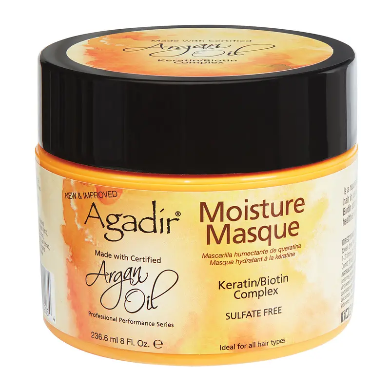 Agadir Moisture Masque – Deep Hydration With Argan Oil & Keratin-Biotin (8 Fl Oz) 1