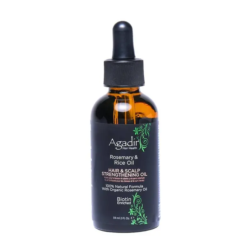 Agadir Organic Rosemary & Rice Strengthening Oil For Hair And Scalp – Vegan, 59Ml (2Oz) 1