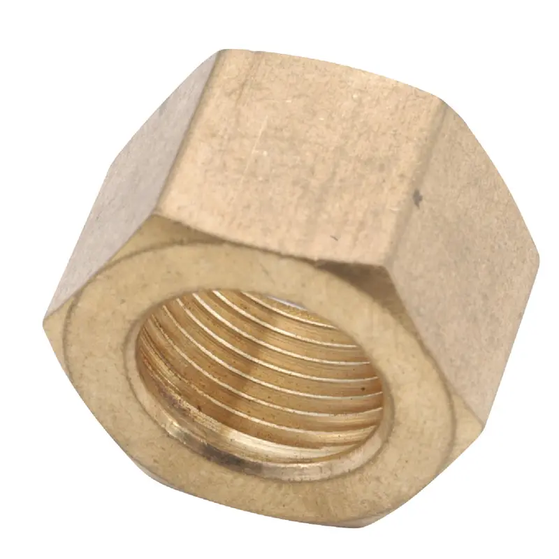 Anderson Metals Brass Compression Nuts – 3/8" Size, 50-Pack 1