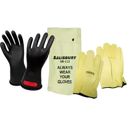 Astm Class 0 Electrical Insulating Glove Kit – Size 7, 11-Inch Length 1