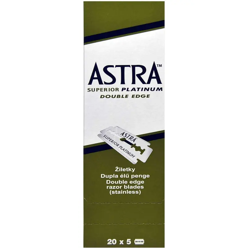Astra Superior Platinum Double-Edged Razor Blades – Pack Of 100 1