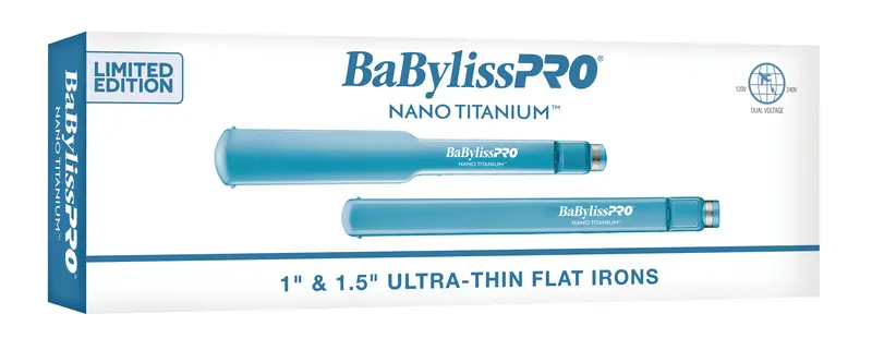 Babylisspro Nano Titanium Dual Flat Iron Set – 1" & 1.5" Ultra-Thin Plates (Bntpp57Uc) 1