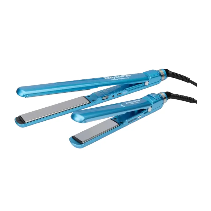 Babylisspro Nano Titanium Flat Iron Value Set – 1" Compact + 1" Full-Size (Bntpp84) 1
