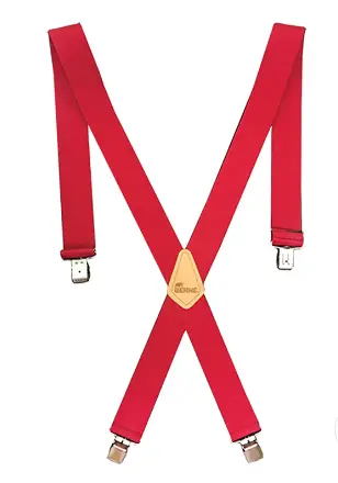 Berne 2-Inch Suspenders – Classic Red, 46-Inch Length 1