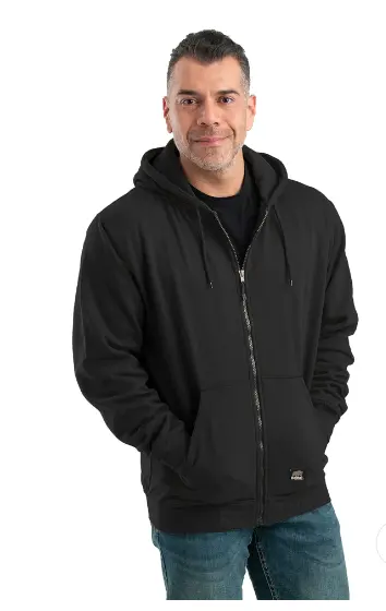 Berne Heritage Hooded Work Jacket – 10 Oz Heavy-Duty Cotton Duck, Black 1