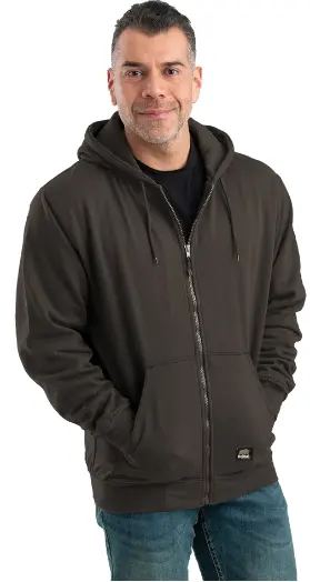 Berne Heritage Hooded Work Jacket – 10 Oz Heavy-Duty Cotton Duck, Brown 1
