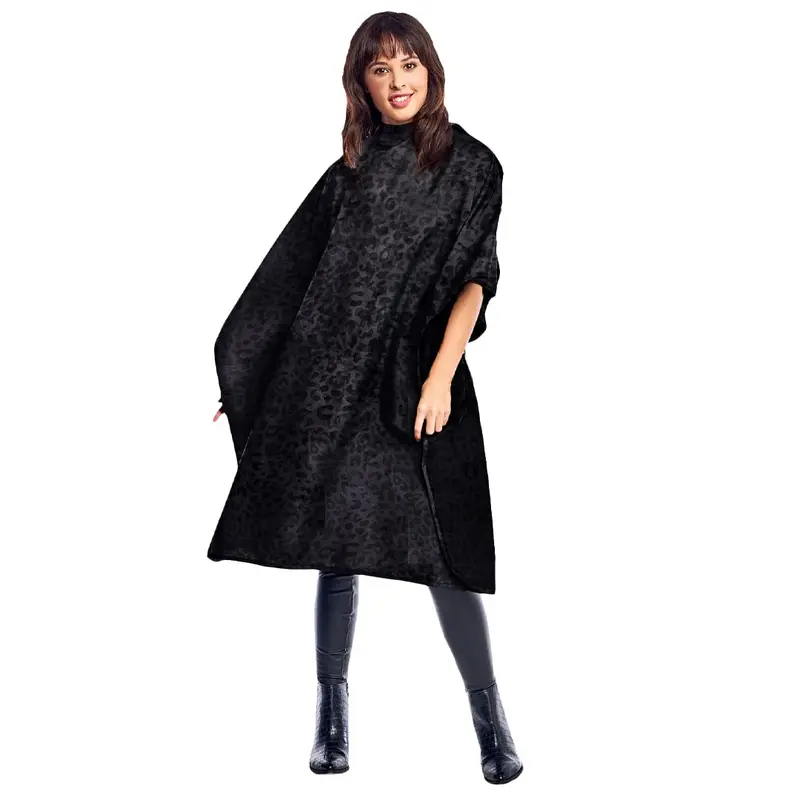 Betty Dain Black Jaguar Bleach-Proof Styling Cape 1