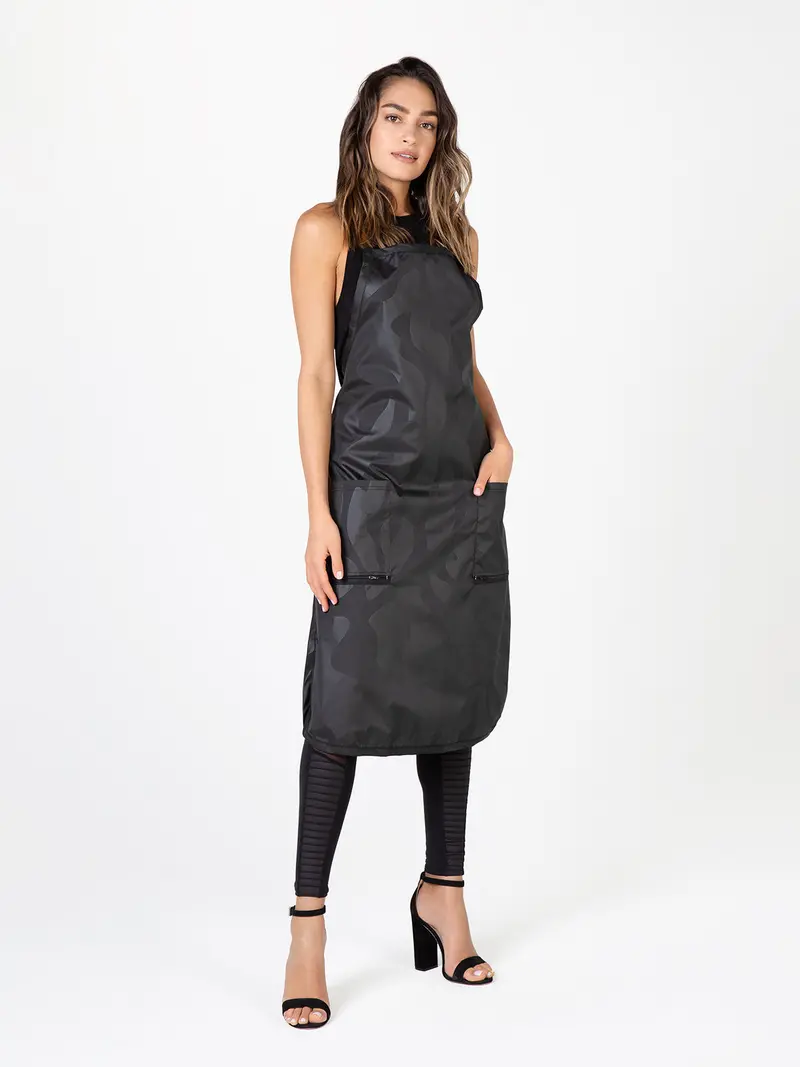 Betty Dain Bleach-Proof Stylist Apron – Durable Black All-Purpose Protection 1