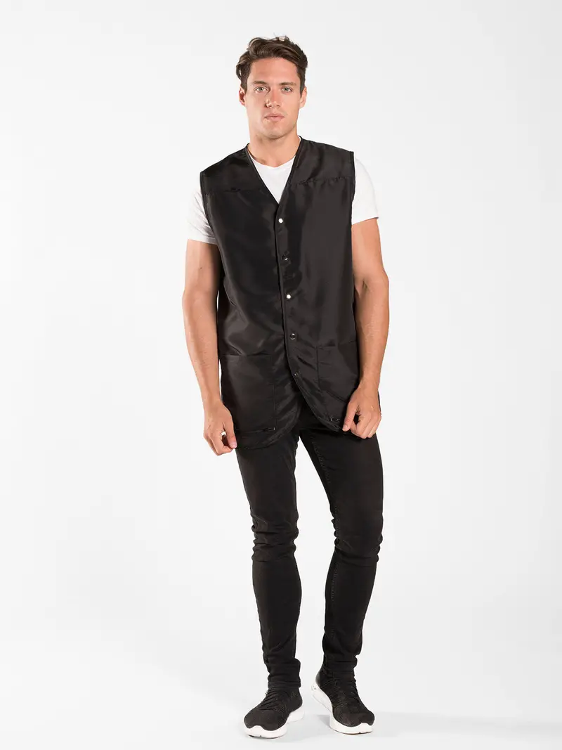 Betty Dain Cool Vent Barber Vest – Breathable Black, M/L Size 1