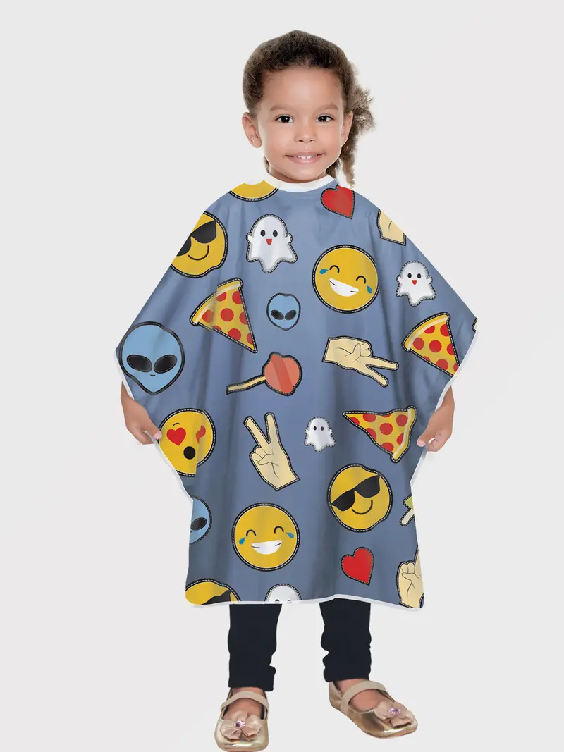 Betty Dain Touch-And-Close Kids Shampoo Cape – Soft, Social-Friendly Design 1