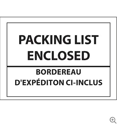 Bilingual Packing Slip Envelopes – 4.5" × 5.5", 1000 Per Box 1