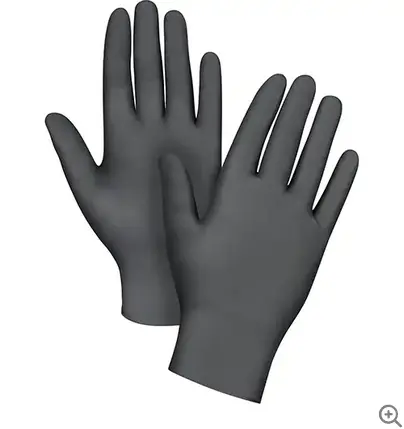 Black Nitrile Disposable Gloves – Medium, 100 Per Box 1