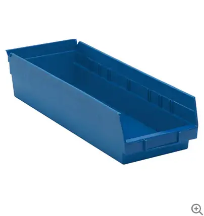 Blue Shelf Bin – 6.625" X 18" X 4" 1