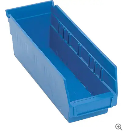Blue Shelf Organizer – 4.125" X 11.625" X 4" 1