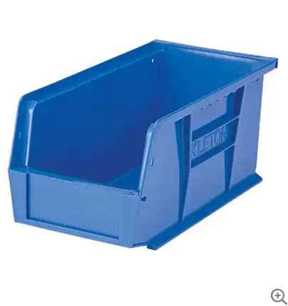 Blue Storage Bin – 10.875 × 5.5 × 5 Inches 1