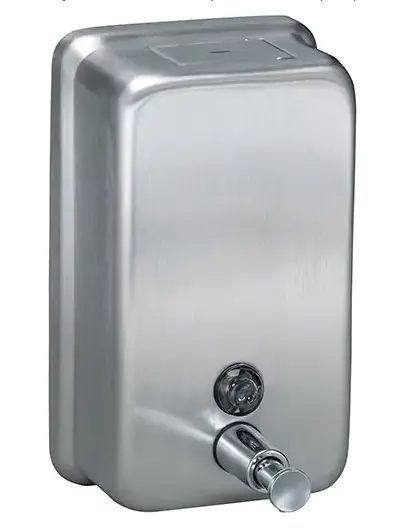 Bradley Vertical Stainless Steel Soap Dispenser – 40 Oz Capacity (Model 6562) 1