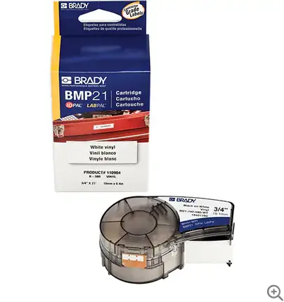 Brady Vinyl Tape – Black And White, 3/4 Inch X 21 Feet 1