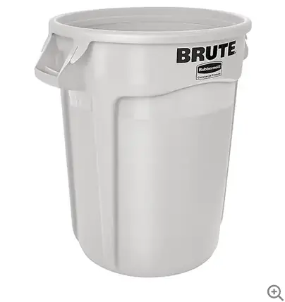 Brute 44-Gallon White Storage Container (Model 2643) 1