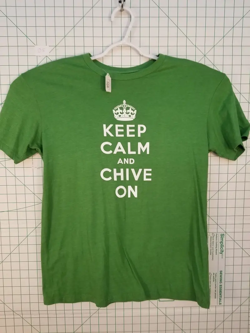 Chive Tees Keep Calm And Chive On Cotton T-Shirt – Large 1