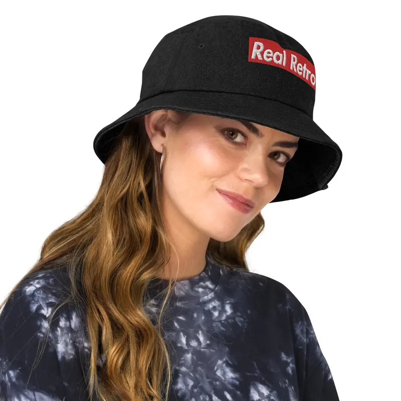 Classic Denim Bucket Hat – Retro Casual Wear 1