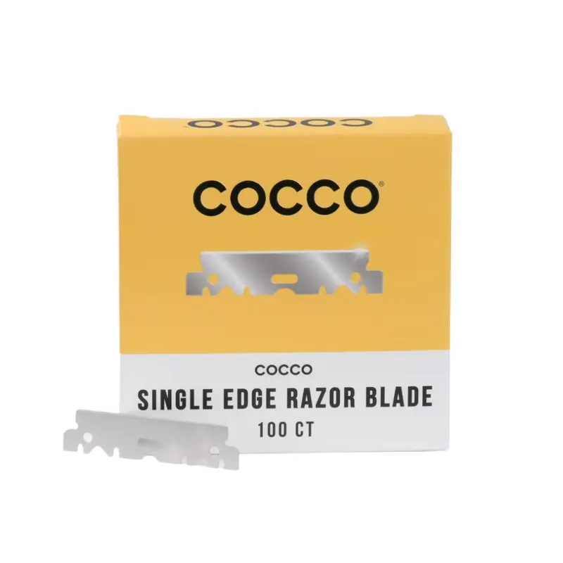 Cocco Single-Edge Razor Blades – Pack Of 100 Premium Stainless Steel Blades 1
