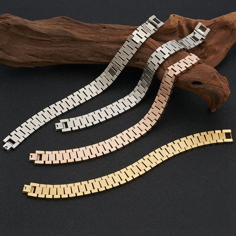 Color-Block Electroplated Bracelet – Minimalist Youth Style 1