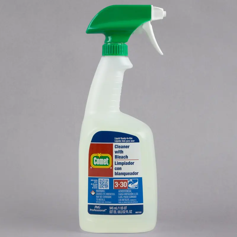Comet Bleach-Based Bathroom Cleaner Spray – 945-Milliliter Can, 8 Per Case 1