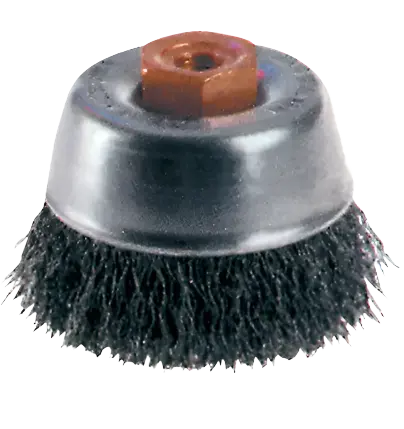 Crimped Wire Cup Brush – Compact Size For Small Angle Grinders, High-Speed Use 1