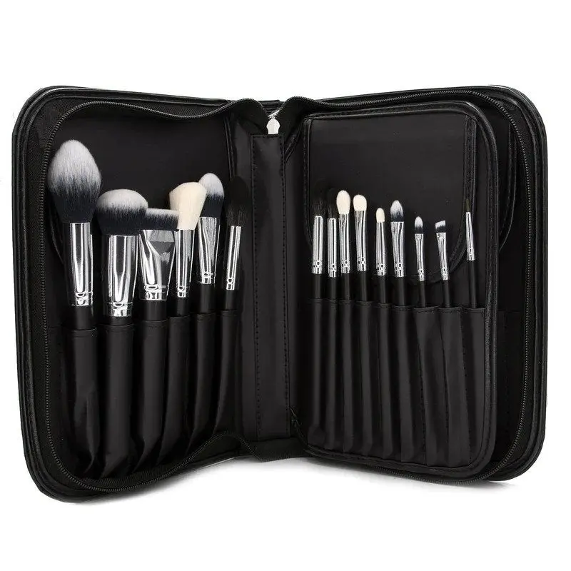 Crown Pro 15-Piece Professional Brush Set With Hardcover Storage Case (901B) 1