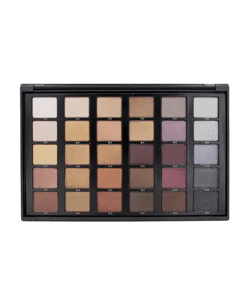 Crown Pro 30-Shade Shimmer Neutral Eyeshadow Palette – Luminous Finish 1