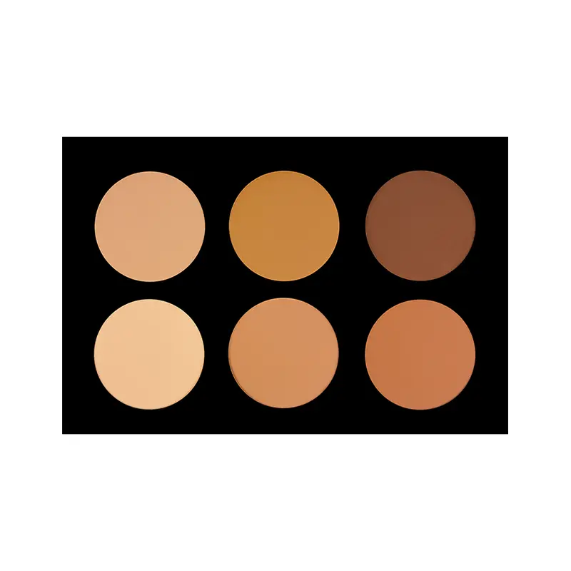 Crown Pro 6-Color Pressed Powder Foundation Palette – 6Ppf 1