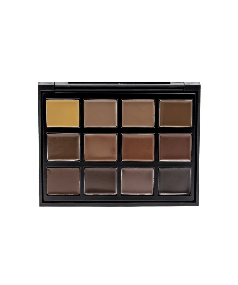 Crown Pro Eyebrow Palette – 12-Shade Neutral Collection (12Eb) 1