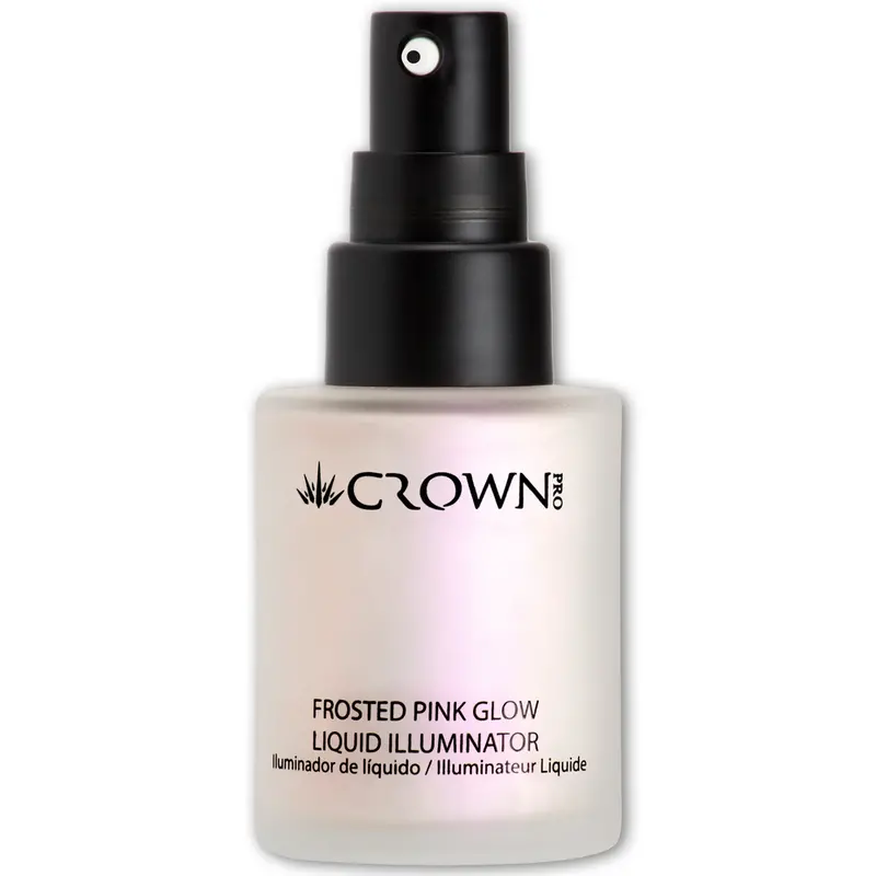 Crown Pro Frosted Pink Glow Liquid Illuminator – Pearlescent Highlighter For Radiant, Dewy Skin 1