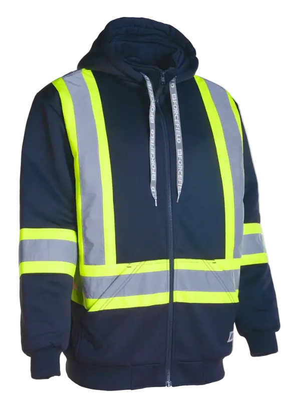 Csa-Compliant Detachable Hoodie – Navy, 4-Inch Reflective Tape 1
