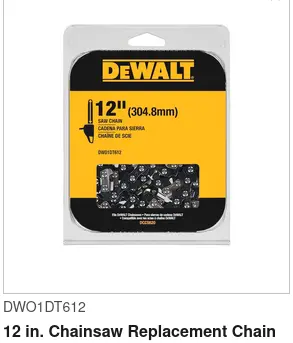 Dewalt 12-Inch Replacement Chainsaw Blade – For Circular Saw Applications 1