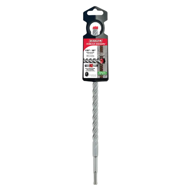 Diablo Sds-Plus 4-Cut Fluted Chisel – 1/2" × 10" × 12" 1