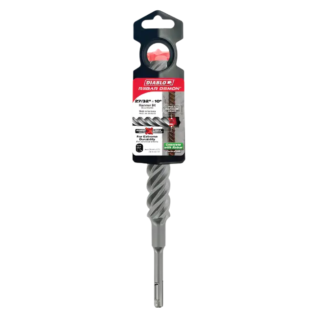 Diablo Sds-Plus 4-Cut Fluted Chisel – 27/32" × 8" × 10" 1