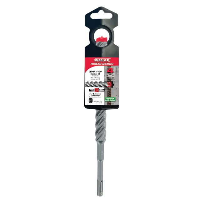 Diablo Sds-Plus 4-Cut Fluted Chisel – 3/4" × 8" × 10" 1
