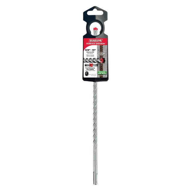 Diablo Sds-Plus 4-Cut Fluted Chisel – 3/8" × 10" × 12" 1