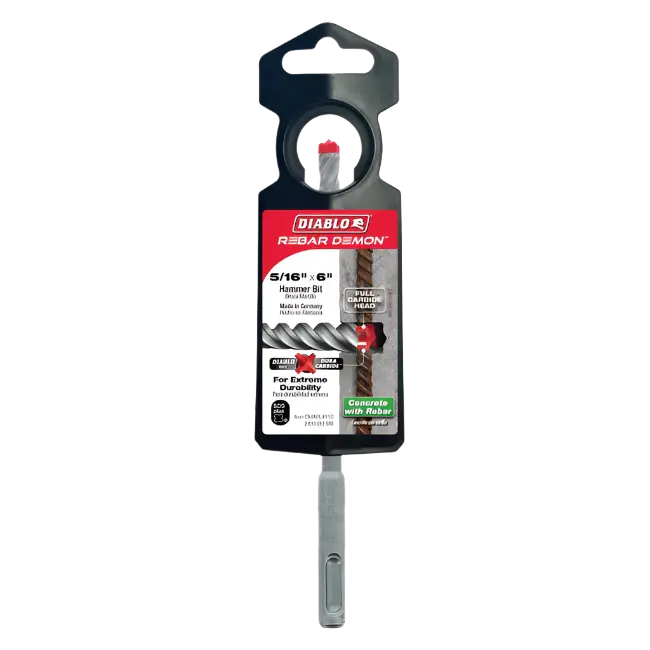Diablo Sds-Plus 4-Cut Fluted Chisel – 5/16" × 4" × 6" 1