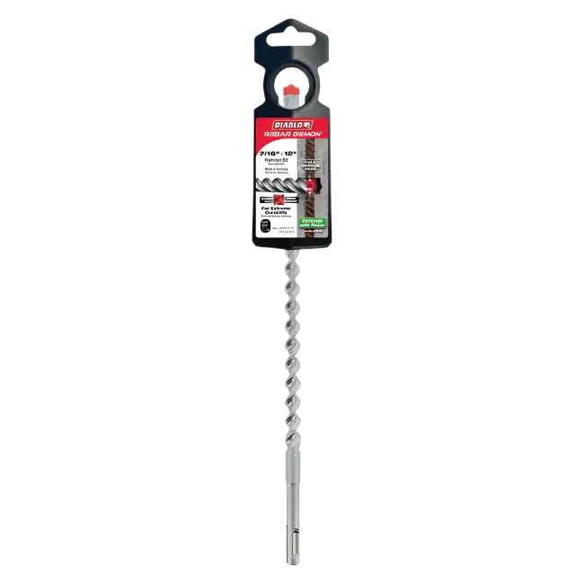Diablo Sds-Plus 4-Cut Fluted Chisel – 7/16" × 10" × 12" 1