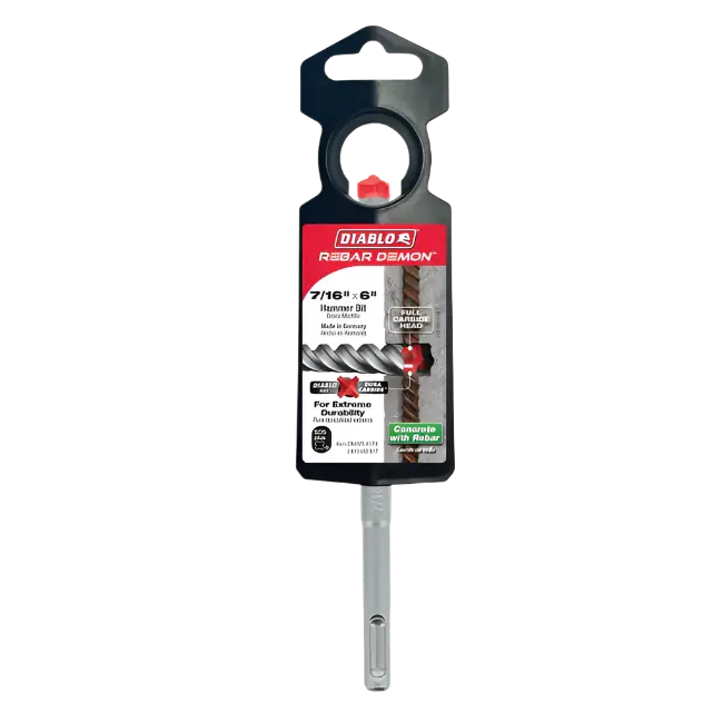 Diablo Sds-Plus 4-Cut Fluted Chisel – 7/16" × 4" × 6" 1